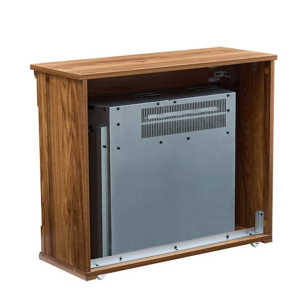 28 in. 1500-Watt Dark Oak 5000 BTU Freestanding Electric Fireplace Utility Convection Infrared Space Heater