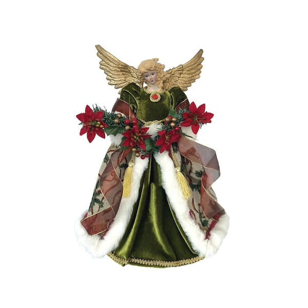 Santa's Workshop 16 in. Poinsetta Angel