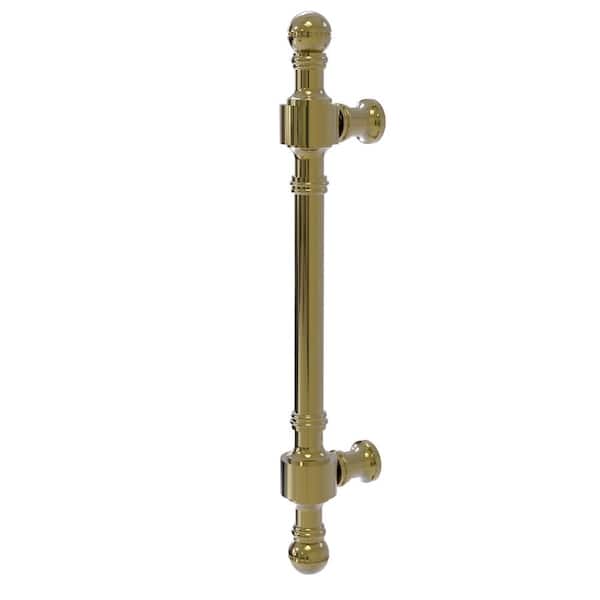 Allied Brass Retro Dot Collection 8 in. Center-to-Center Beaded Door Pull in Unlacquered Brass