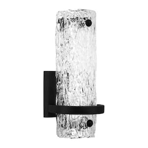 Pell 5 in. Matte Black LED Wall Sconce