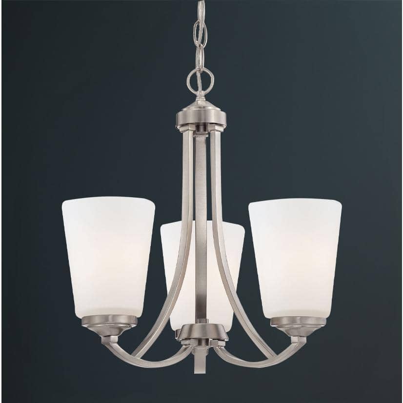 Overland Park 3-Light Mini Chandelier in Brushed Nickel