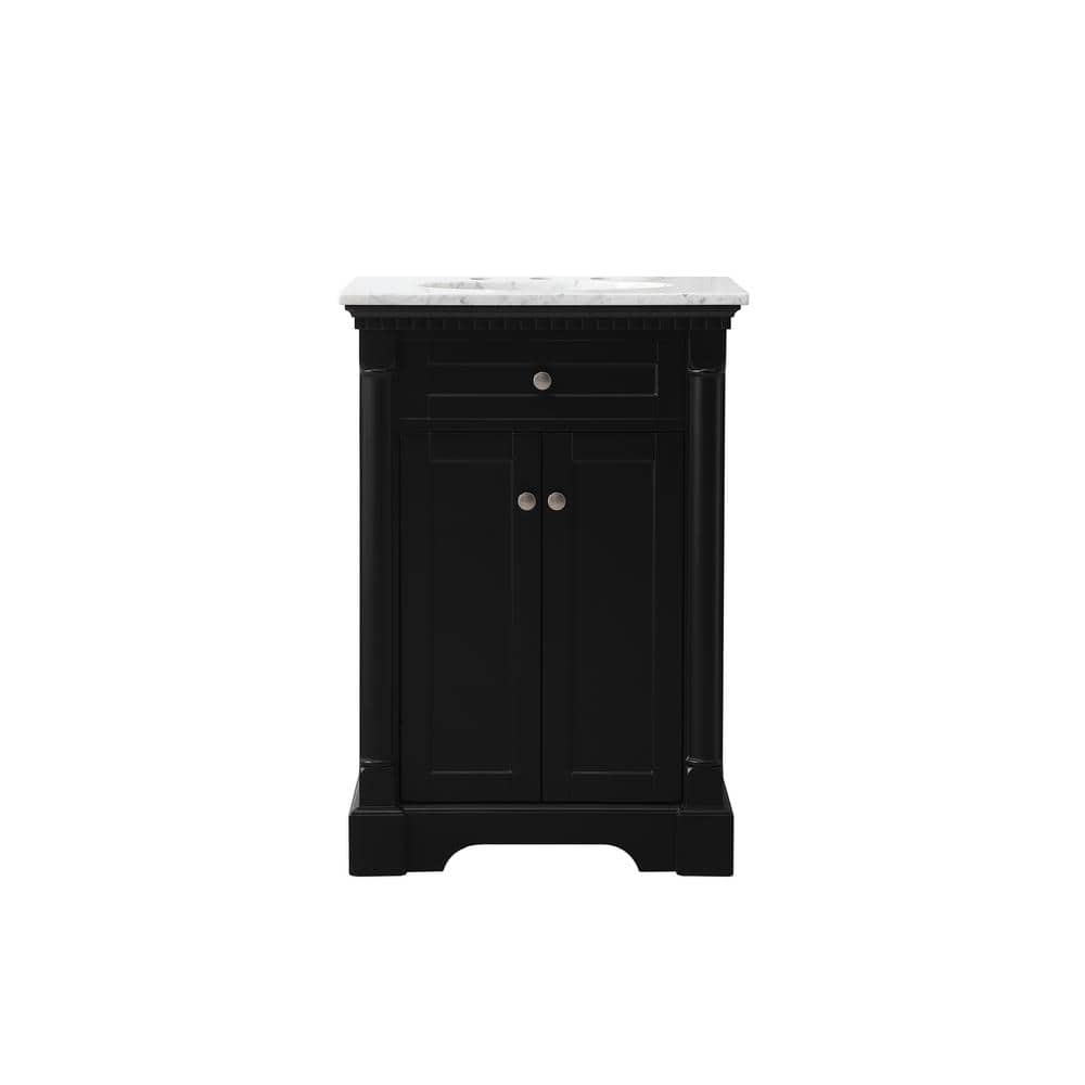 Timeless Home 24 in. W x 21.5 in. D x 35 in. H Single Bathroom Vanity in Bl