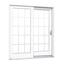 MP Doors 72 in. x 80 in. Smooth White Left-Hand Composite Sliding Patio ...