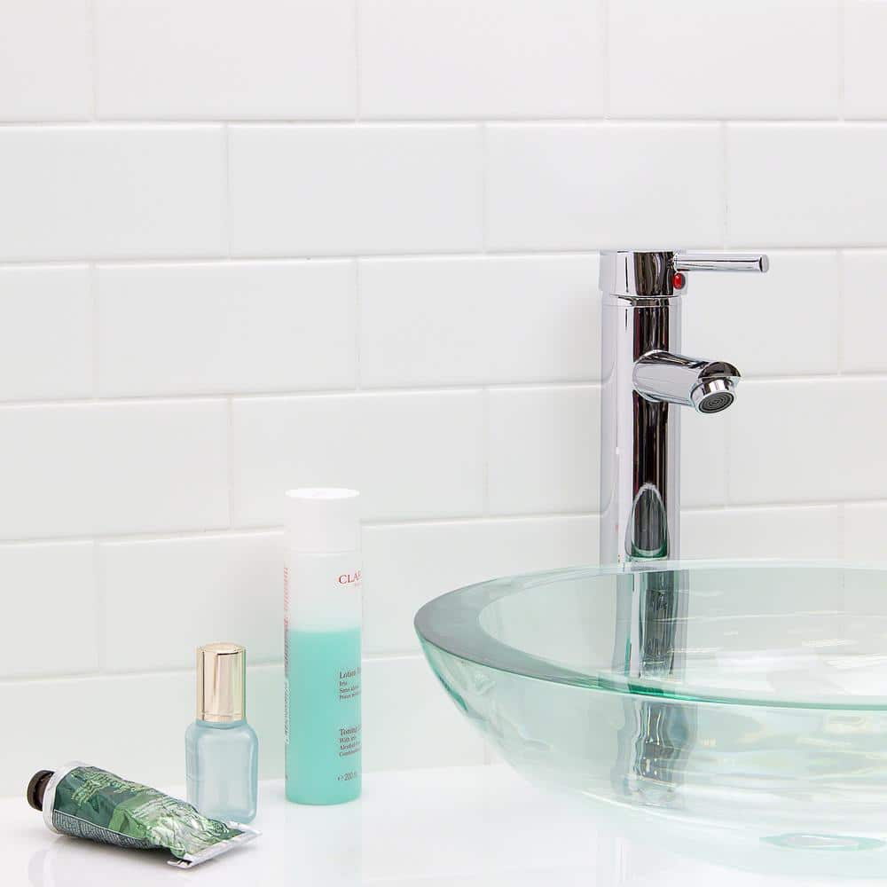 Essential White Matte Ceramic Subway Wall Tile 3" x 6"