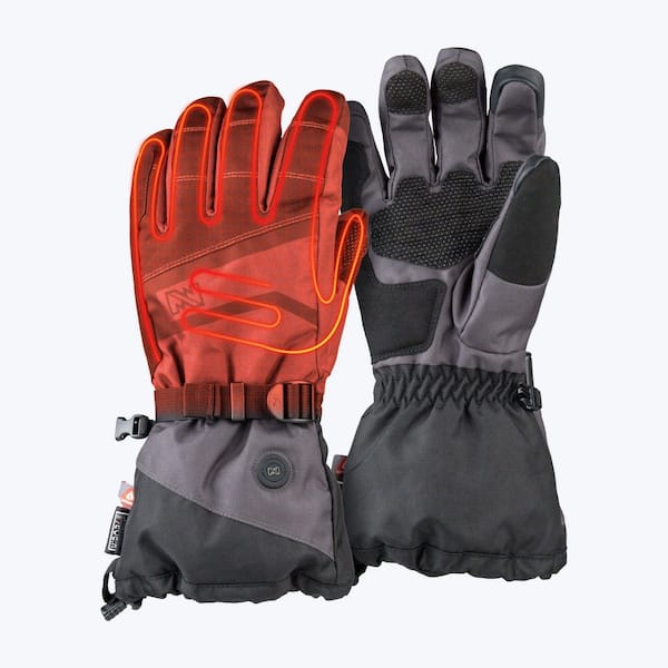 Unisex 3XL Vista Heated Glove, Heated Gloves, 7.4-Volt Battery and Charger, Black/Grey