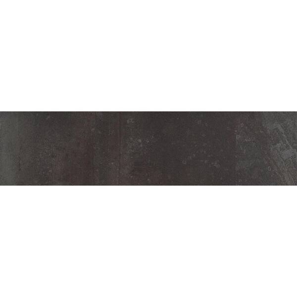ELIANE Cityscape Carbon 3 in. x 12 in. Glazed Porcelain Bullnose Floor and Wall Tile