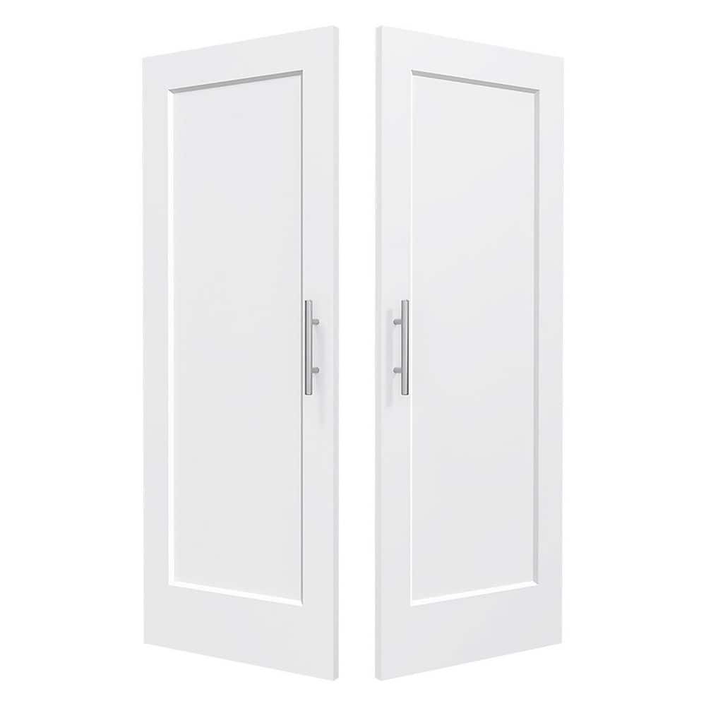 48 in. x 80 in. 1-Panel, Hollow Core, Composite, White Primed, Pantry Door, Interior Door Slab With Ball Catch price history on PriceWatchPro