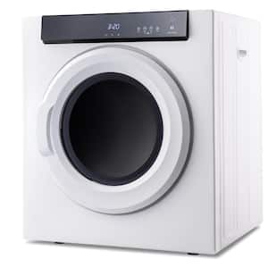 3.5 cu. ft. 120 Volt White Stackable Electric Vented Dryer with Touch Screen Panel and Stainless Steel Tub