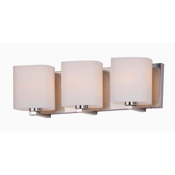 Maxim Lighting Wrap 19.25 in. Wide 3-Light Satin Nickel Vanity Light