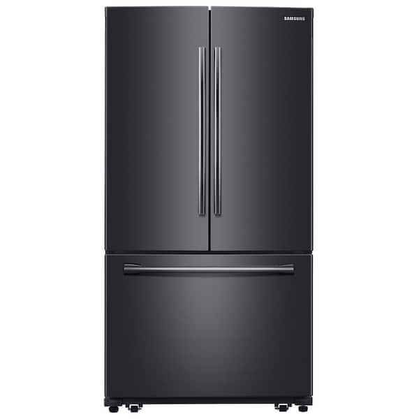 Samsung 25.5 cu. ft. French Door Refrigerator with Internal Water Dispenser in Fingerprint Resistant Black Stainless