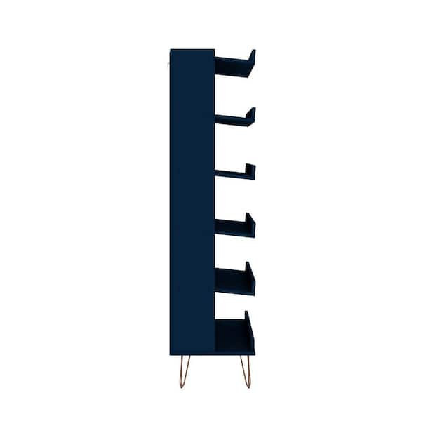 HOME BI 10 Tiers Vertical Shoe Rack, Tall Skinny Wooden Boot Shelf, Narrow  Slim