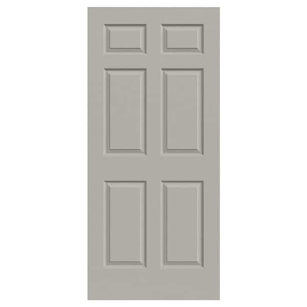 JELD-WEN 36 in. x 80 in. Colonist Vanilla Painted Textured Molded Composite MDF Interior Door Slab