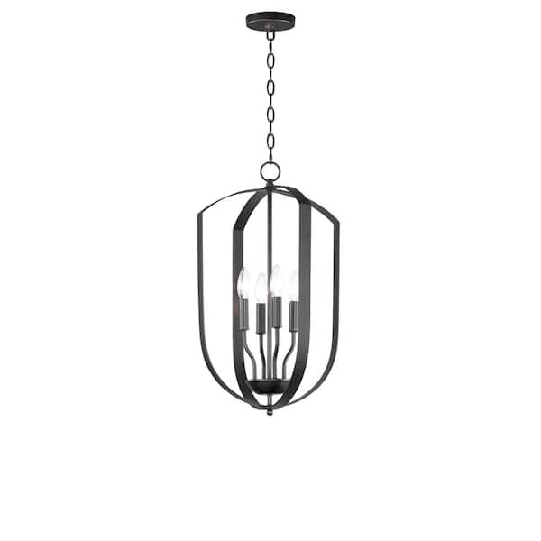 Provident 4-Light Black Chandelier