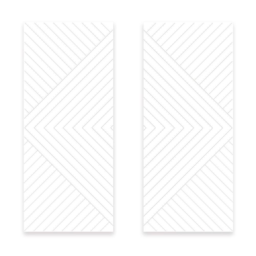 72 in. x 96 in. Hollow Core White Painted Composite MDF Interior Double Closet Sliding Doors price history on PriceWatchPro