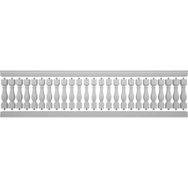 Ekena Millwork Fiberthane Arcadian Balustrade 180 in. L x 42 in. H Fiberglass Railing Kit