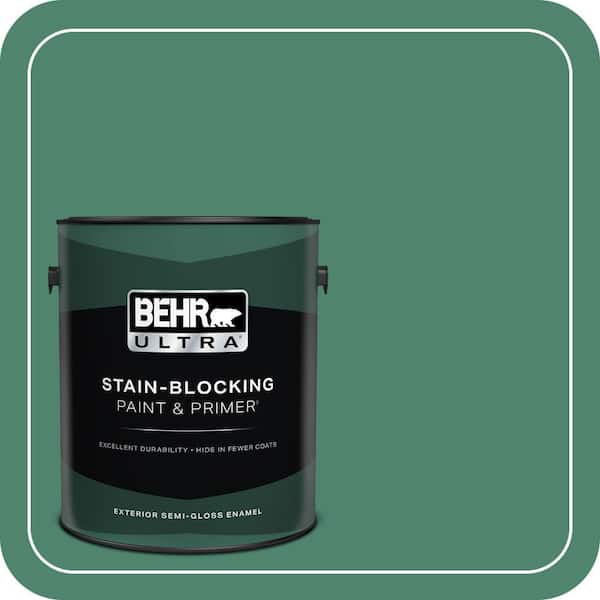 BEHR ULTRA 1 gal. #480D-6 Billiard Room Semi-Gloss Enamel Exterior Paint & Primer