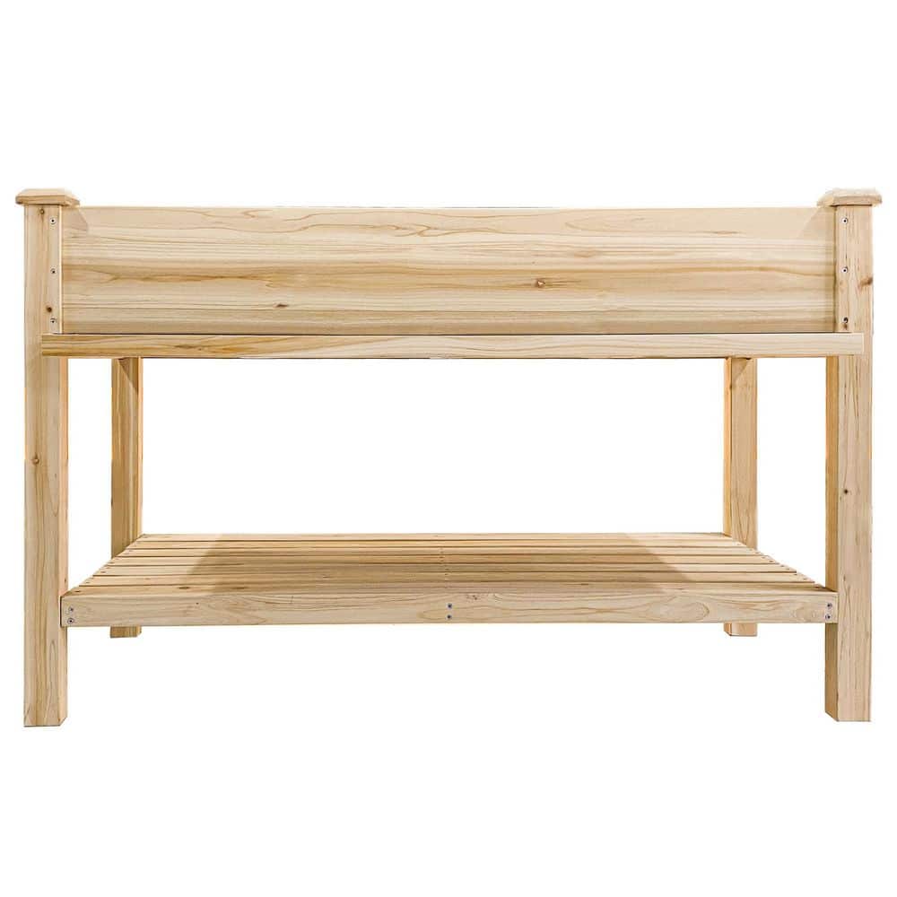 Elevated Wood Raised Garden Bed with Water Collection Tray (48 in. L x 23 in. W x 31.1 in. H) price history on PriceWatchPro