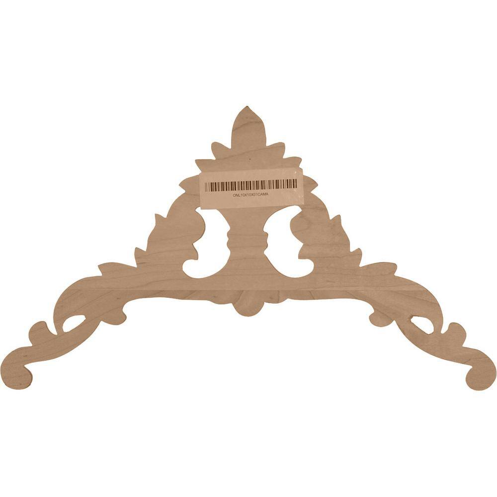 Large Cherry Wood Carved Corner Applique