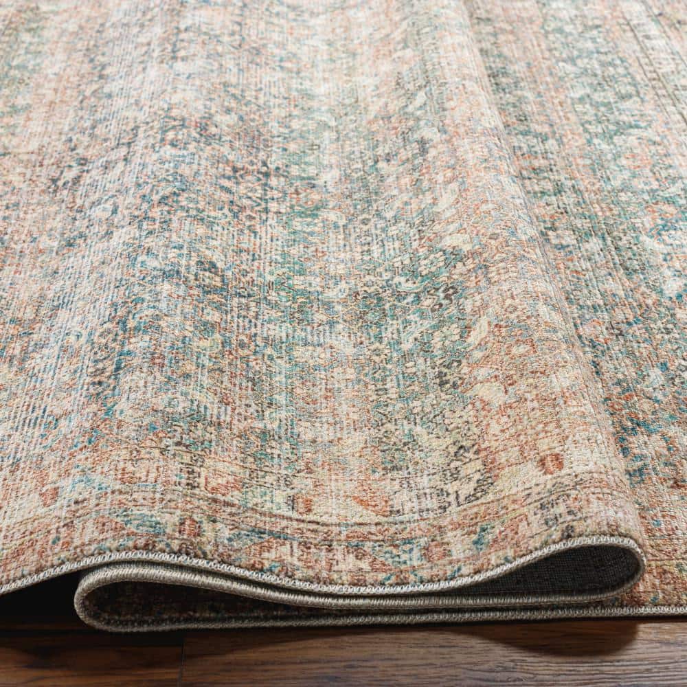 Marlene Sage and Brown Vintage Runner Area Rug