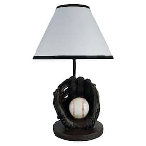 15 in. Baseball Brown Accent Lamp