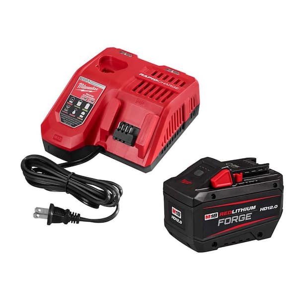 M18 18-Volt Lithium-Ion REDLITHIUM FORGE Starter Kit with 12. 0Ah Battery and Charger