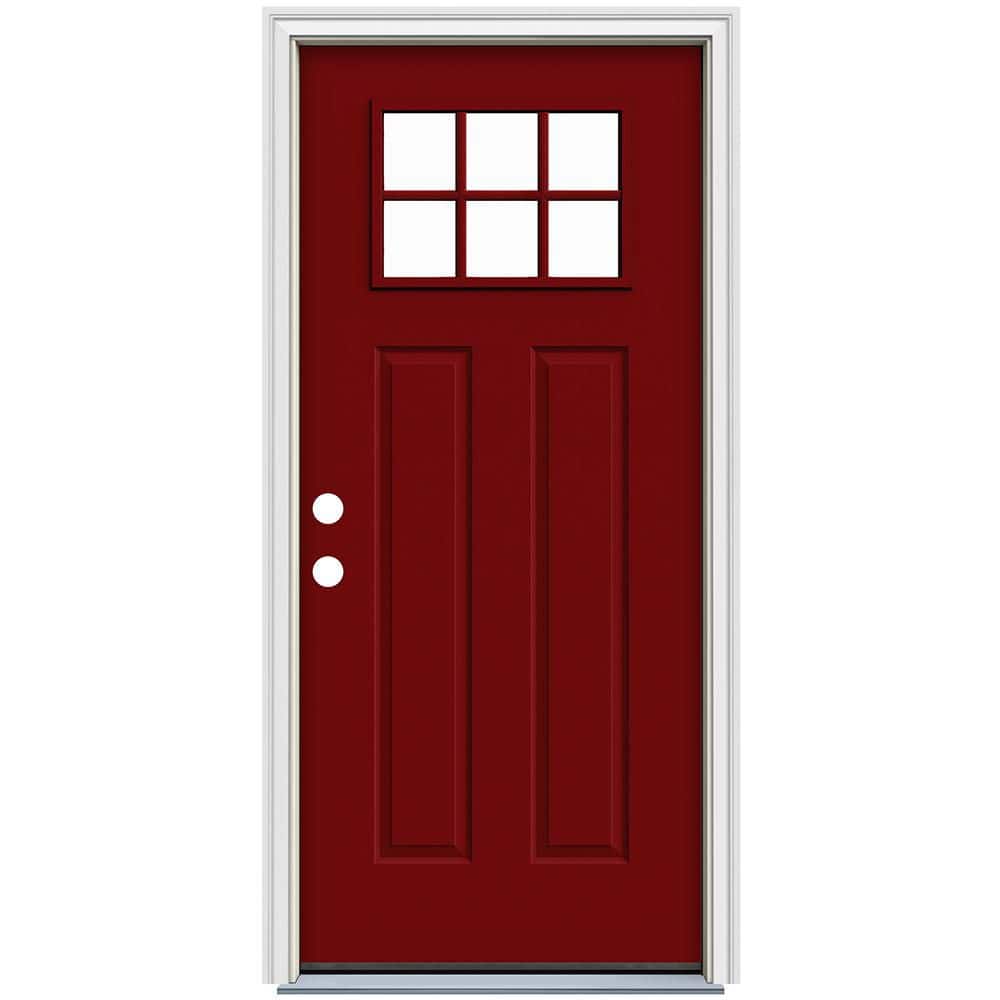 cranberry-red-jeld-wen-steel-