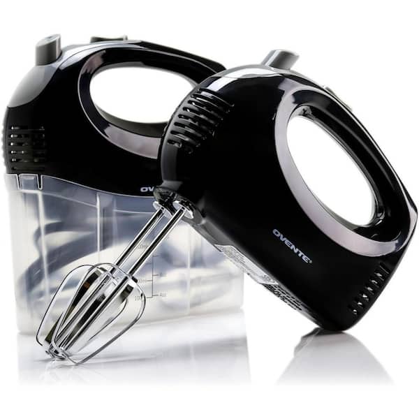 5-Speed Ultra Power Hand Mixer with Free Storage Case, Black