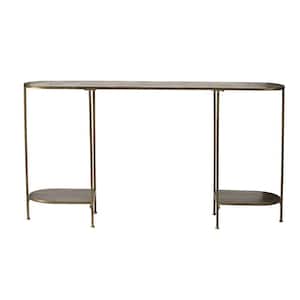 11.8 in. Bronze Rectangle Metal Console Table
