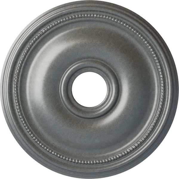 Ekena Millwork 1-1/8 in. x 18-1/8 in. x 18-1/8 in. Polyurethane Bradford Ceiling Medallion, Platinum