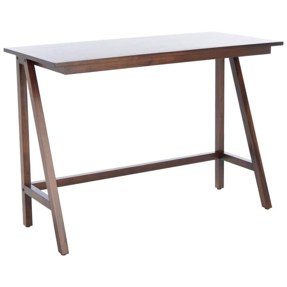 Asymmetrical Black Walnut 46" Industrial Farmhouse Desk