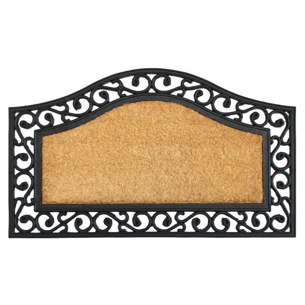 Irongate Trellis Natural 18 in. x 30 in. Rubber and Coir Non-Slip Outdoor D
