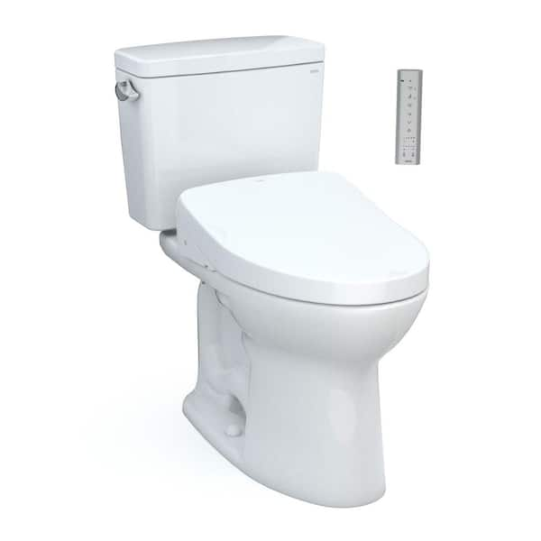 TOTO Drake 12 in. Rough In Two-Piece 1.6 GPF Single Flush Elongated ...