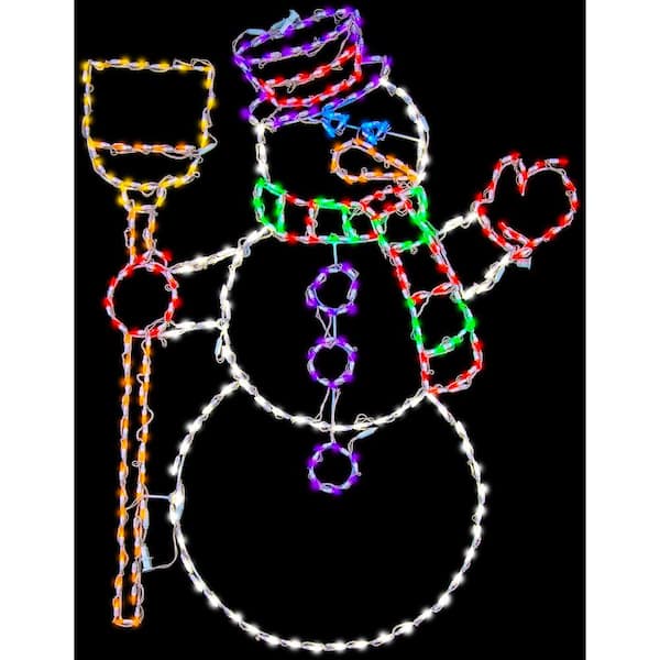 Fraser Hill Farm 5 ft. LED Christmas Stacking Snowman Pair with Musical Countdown  Clock FFRS062-SNM3-WT - The Home Depot