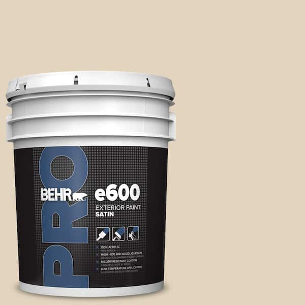 BEHR PRO 5 gal. #PPU7-17 Wax Sculpture Satin Exterior Paint