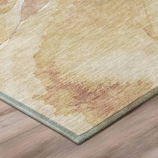 Chantille Machine Washable Indoor/Outdoor Abstract ACN3037 Wheat 10 ft. x 14 ft. Area Rug