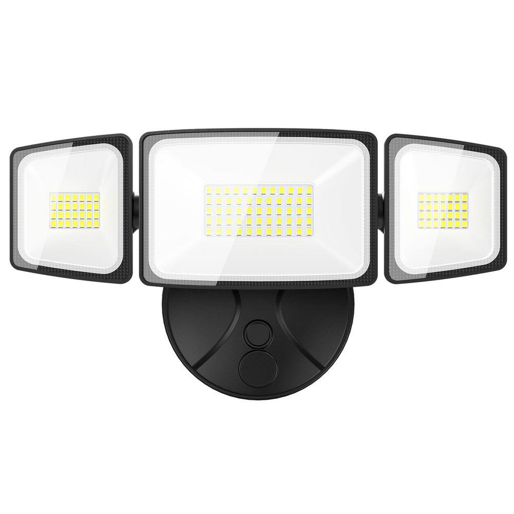 IP65 Waterproof 400 Watt Equivalent 6000 Lumen 180° Black Integrated LED F