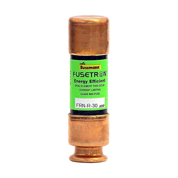 Cooper Bussmann FRN Series Brass 30-Amp 250-Volt Fusetron Time Delay Fuse