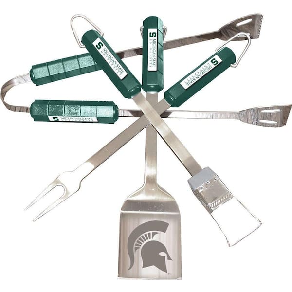 BSI Products NCAA Michigan State Spartans 4-Piece Grill Tool Set