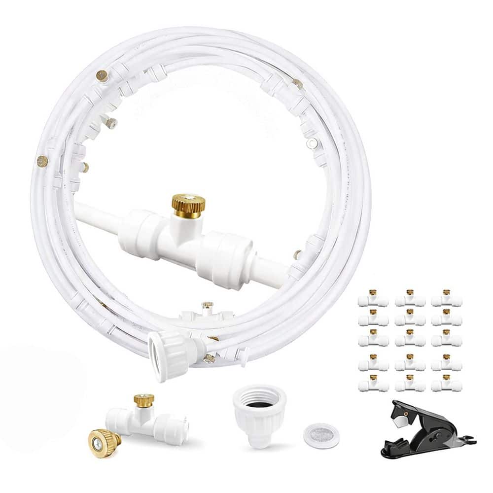 Misting System Kit for Outdoor Cooling, 50Ft Water Mist Hose DIY for Patio, Porch, Canopy, Deck, Garden, Yard price history on PriceWatchPro