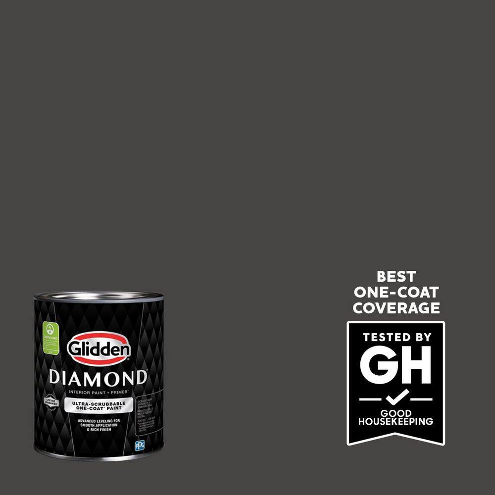 Glidden Diamond PPG1011-7 Onyx Satin Interior Paint with