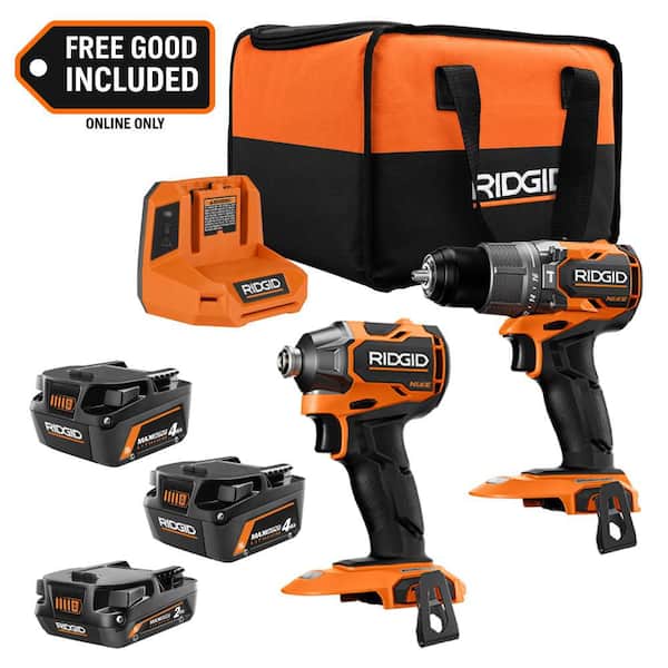 18V NUKE SubCompact Brushless 2-Tool Combo Kit w/ 4Ah MAX Battery. 2Ah MAX Battery & Charger w/ 18V 4Ah MAX Battery