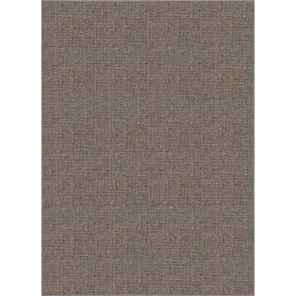 Well Woven Grey 5 ft. x 7 ft. Flat-Weave Well-Jute Printed Airedale Farmohouse Solid and Striped Area Rug