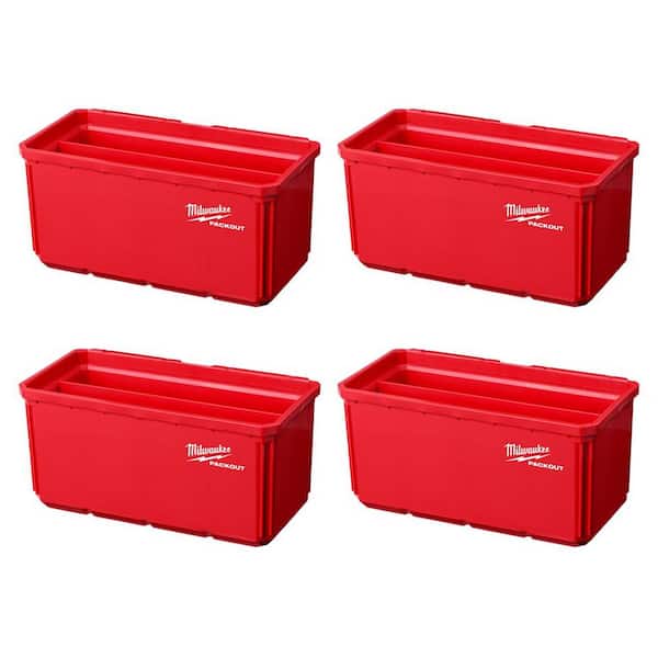 Milwaukee PACKOUT Large Bin Set (4-Pack) 48-22-8063-2 - The Home Depot