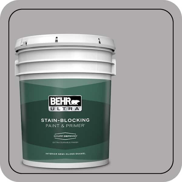 BEHR ULTRA 5 gal. #MQ5-04 Classy Extra Durable Semi-Gloss Enamel Interior Paint & Primer
