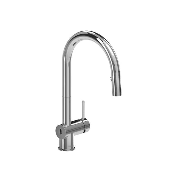 Azure Single Handle Pull Down Sprayer Kitchen Faucet in Chrome