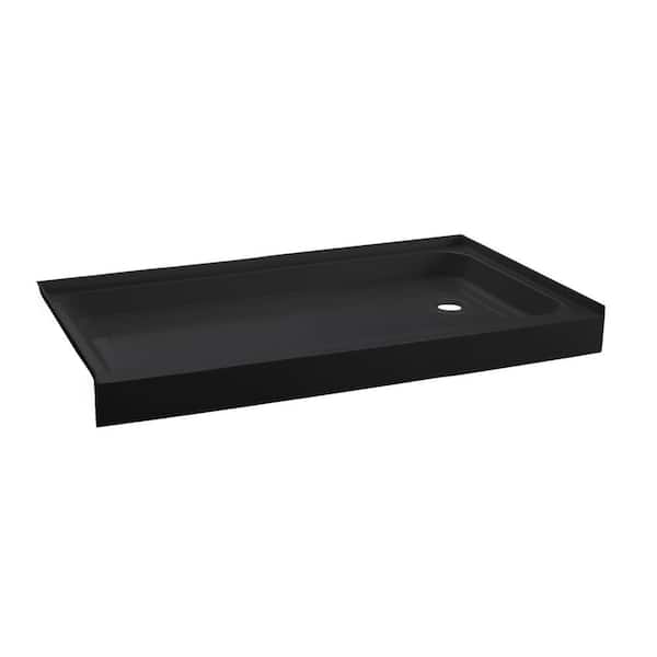 Swiss Madison Voltaire 60 in. x 32 in. Single Threshold Right-Hand Drain Shower Base in Black
