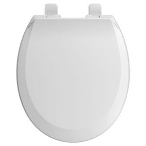 Cadet Slow Close Round Closed Front Toilet Seat with EverClean in White