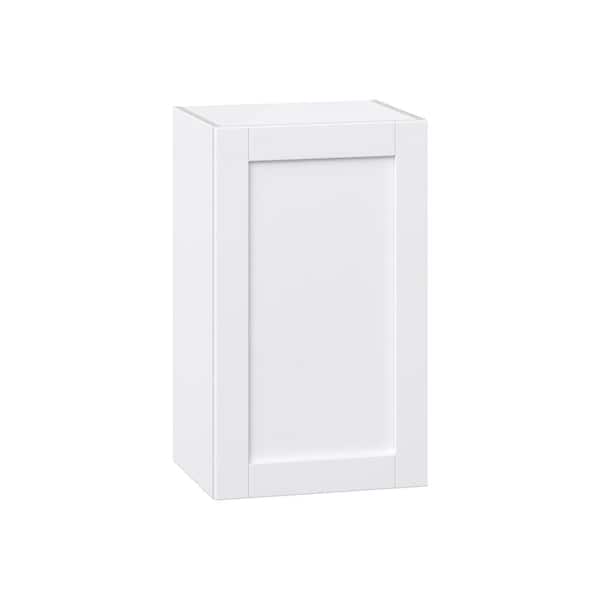 Milton 18 in. W x 14 in. D x 30 in. H Assembled Shaker Wall Kitchen Cabinet in Bright White
