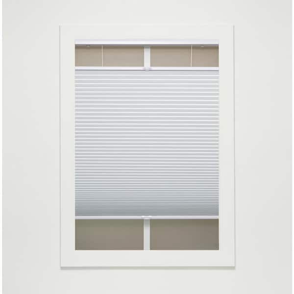 Cut-to-Width White Cordless Top Down Bottom Up Blackout Eco Polyester Cellular Shade 53 in. W x 48 in. L