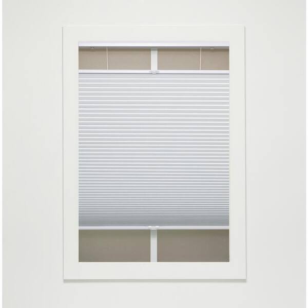 White Cordless Top-Down Bottom-Up Blackout Polyester Cellular Shades - 66 in. W x 60 in. L